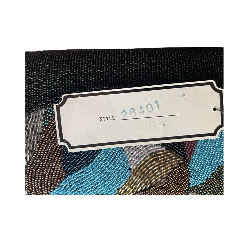 Beaded Brand New With Tags Colorful Abstract Clutch Handbag. - Picture 9 of 9